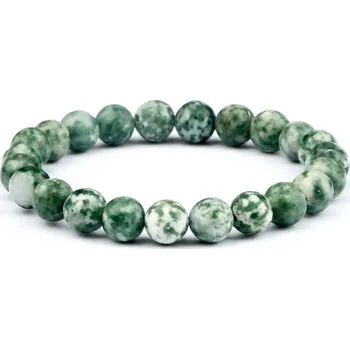 Náramek Stylový unisex náramek | pánské šperky | tibetské náramky - Zelená tečka