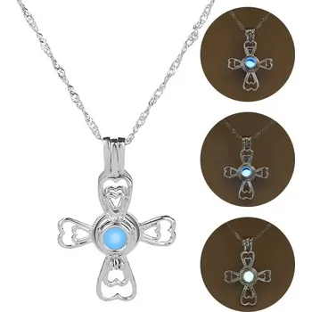 Náhrdelník Svítící náhrdelník s přívěskem | dámský náhrdelník, svítící želva - 03 , Zelený