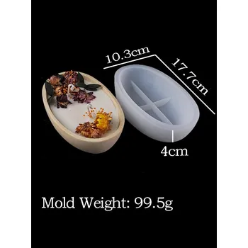 Forma na pečení Oválná silikonová forma na svícny a dekorace | silikonová forma, odlévací forma - velký