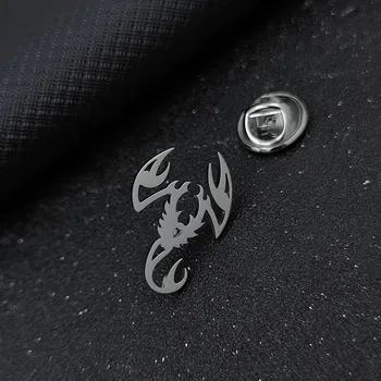 Brož Vintage brož štír nerezová | Elegantní doplněk - Stříbro