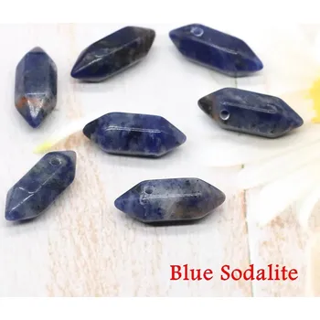 Přívěsek Přívěsek s přírodním kamenem | krystal přívěsek | přívěsek z přírodního kamene - Modrý sodalit , 1 KS