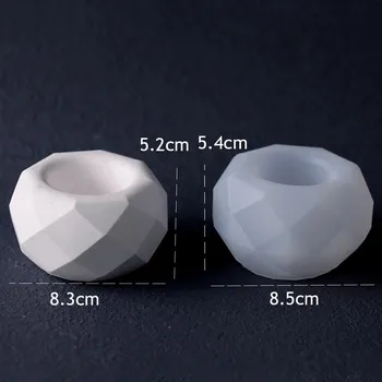 Forma na odlévání Silikonová forma pro odlévání betonu a svíček | forma na květináče, forma na svíčky - Oříznout kolo