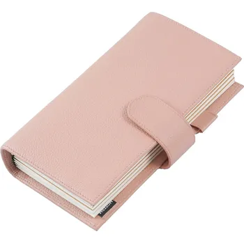 Zápisník Kožený cestovní zápisník pro organizaci | kožený diář, cestovní organizér - Oblázková Dusty růže