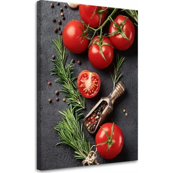 Obraz Obraz na plátně , Rajčata Zelenina Jídlo Kuchyně 80x120