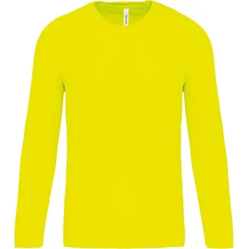 Sportovní tričko s dlouhým rukávem PA 443 fluorescent yellow S