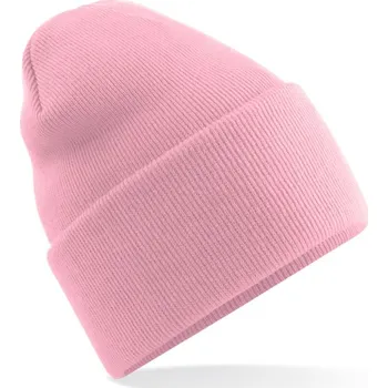 Pokrývka hlavy Pletená čepice "Original" s dlouhým lemem B 40R dusky pink onesize
