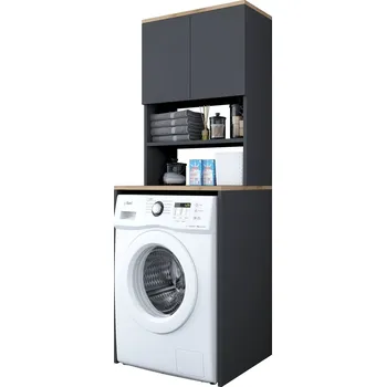 Koupelnový nábytek ASIRGROUP NALGAR antracit/vlašský ořech