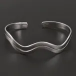 Goldpoint Stříbrný pevný náramek dvě linie Váha: 17.51 g