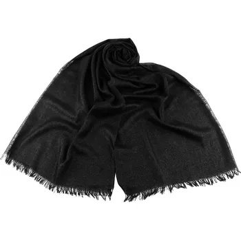 Šála Šátek / šála / pléd s lurexem 80x200 cm, barva 6 černá