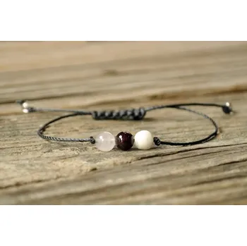 Náramek Energetický náramek z minerálů | náramek z minerálů | unisex na šňůrce - A14