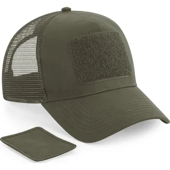 Kšiltovka 5 panelová kšiltovka "Removable Patch Trucker" B 641 military green onesize