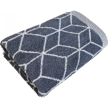 Ručník Ručníky GRAPHICS PRIZMA, tmavá šedá, Framsohn Výška cm: 100, Šířka cm: 50 28433-009