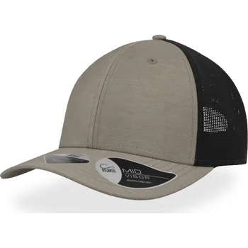 Kšiltovka 6 panelová síťovaná kšiltovka Whippy grey melange onesize