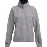 Dámská dvojitá fleecová bunda 7985 light grey-black S