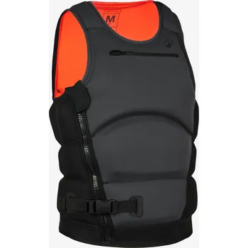 DECATHLON Pánská plovací vesta dlouhá 500 50 N S ČERNÁ|ČERVENÁ|ŠEDÁ