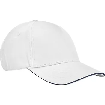 Kšiltovka 5 panelová kšiltovka sandwich EarthAware® B 825C white-french navy onesize