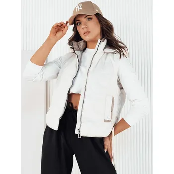 Dámská softshellová bunda Krátká prošívaná vesta TREOS TY4216 - BÍLÁ M Barva: Bílá, Velikost: M