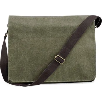 Městský batoh Vintage taška s klopou QD 610 vintage military green onesize