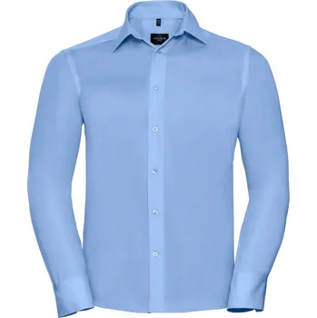 Pánská košile Nežehlivá košile s dlouhým rukávem 958M bright sky M