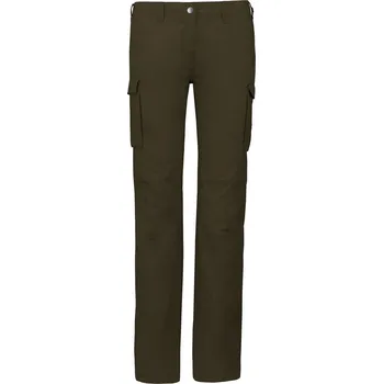 Dámská móda Dámské kalhoty K 746 light khaki (38)