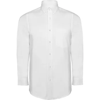 Dámská košile Pánská košile s dlouhým rukávem Oxford bílá (01) XXL