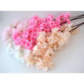 umělá květina Umělé květiny - Větev rozkvetlé višně - RŮŽOVÁ