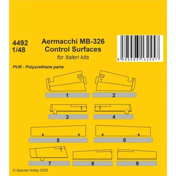 Plastikový model CMK 1/48 Aermacchi MB-326 Control Surfaces (ITAL)