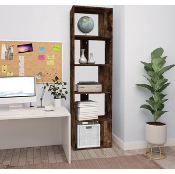 vidaXL Knihovna/zástěna 45 x 24 x 159 cm [800111] Barva: kouřový dub