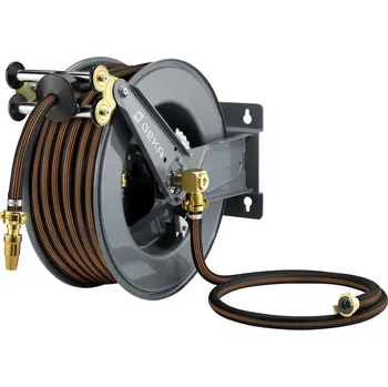 Zahradní hadice Automatický ocelový naviják hadic GEKA plus s 25 m 3/4" hadice EPDM