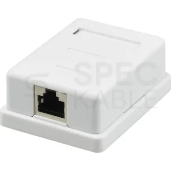 modulární přístroj a rozvaděč Zásuvka NEKU CAT5E FTP 1 x RJ45 na omítku bílá 37N241004