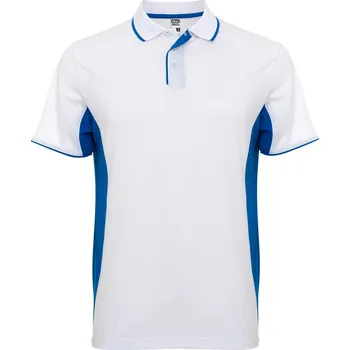 Dámské tričko Pánská sportovní polokošile Montmelo bílá-královská modrá (0105) XL