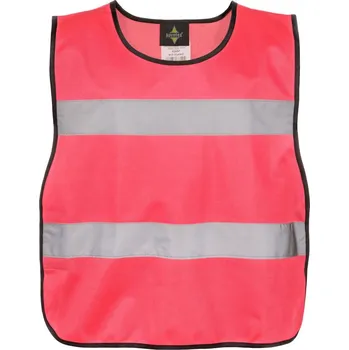 Pracovní oblečení Dětské pončo s vysokou viditelností P100 – Amigo neon pink L