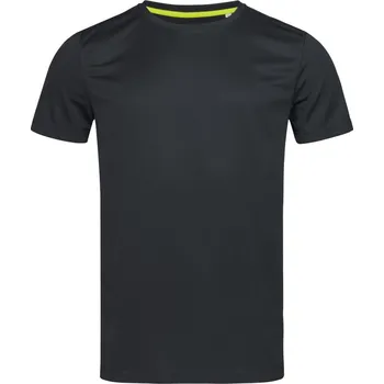 Pánské sportovní tričko se vzorem "ptačí oko" Active 140 Crew Neck black opal M