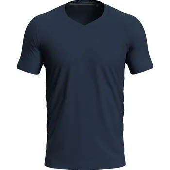 Pánské tričko s výstřihem do V V-Neck T "Clive" blue midnight L