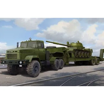 Plastikový model Hobby Boss 1/35 Ukr.KrAZ-6446 Tractor w. MAZ