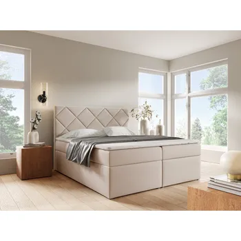 Postel Eka Kontinentální čalouněná postel DIAMOND - Trinity (200x200 cm) Barva látky Trinity: (2309) Červená