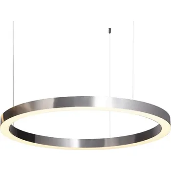 Step into Design CIRCLE 80 LED závěsná lampa kartáčovaný nikl 80 cm