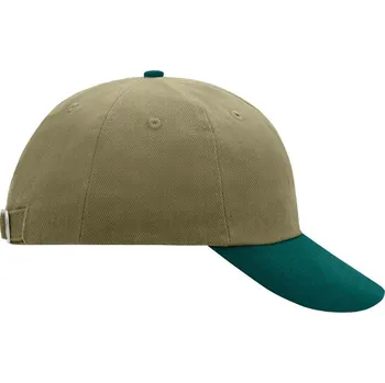 Kšiltovka 6 panelová raver kšiltovka MB 6111 beige-dark green onesize
