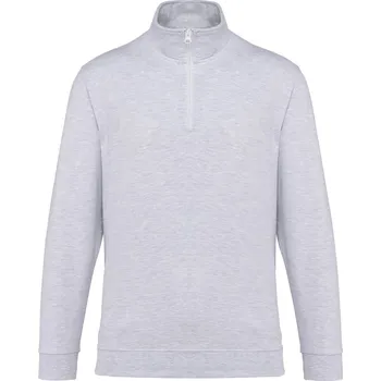 Pánská mikina Mikina s 1/4 zipem K 478 ash heather L