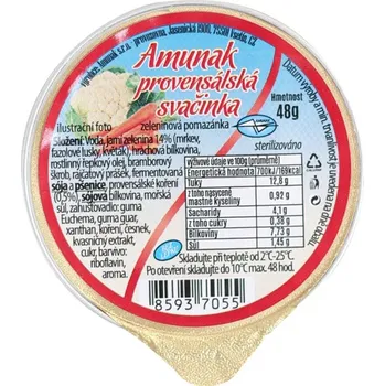 Rostlinná pomazánka Svačinka provensálská 48g Amunak bez lepku 5781
