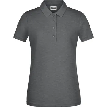 Dámské tričko Dámské piqué polo z bio bavlny JN 8009 black heather S