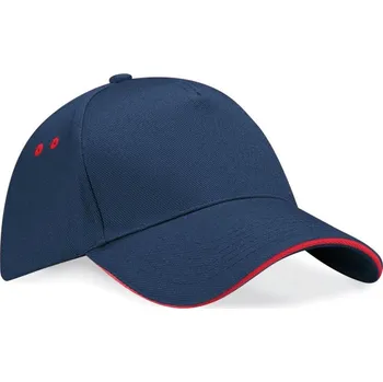 Kšiltovka 5 panelová sandwich kšiltovka B 15C french navy-classic red onesize