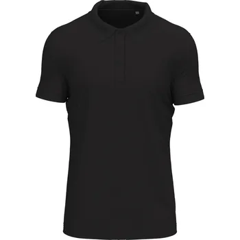 Pánské strečové piqué polo z těžké bavlny Polo "Clive" black opal XXL