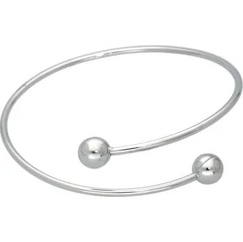 Módní doplněk Goldstore Stříbrný pevný náramek kuličky Váha: 9.40 g
