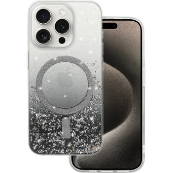 Pouzdro na mobilní telefon Zadní kryt Tel Protect Moonlite Magsafe pro iPhone 16 Plus černý čirý