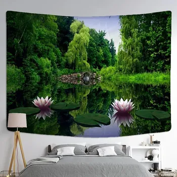 Krásná přírodní tapiserie | boho dekorace | přírodní dekorace - cmyk689 , Rozměr 320 x 180 cm
