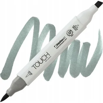 Lihová fixa TOUCH oboustranná Brush & Chisel, GG5 Green grey