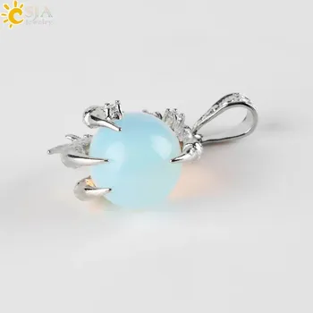 Přívěsek Přívěsek dračí spár s minerálem | přívěsek na krk, ochranný amulet - Opál