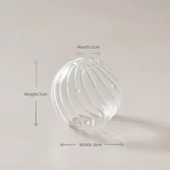Váza Moderní skleněná váza pro dekoraci | váza dekorace, skleněná váza - C