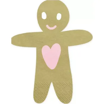 Papírový ubrousek Papírové ubrousky Perníček 16 x 13 cm 20 ks